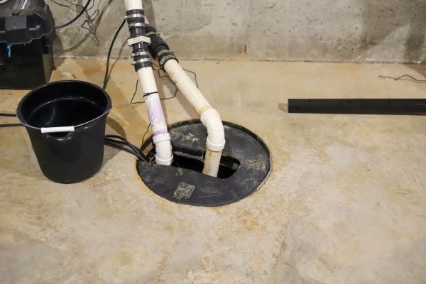 Interior Basement Drainage in Midland