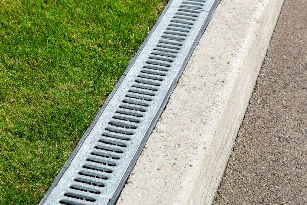 Courtyard Drain Installation in Midland